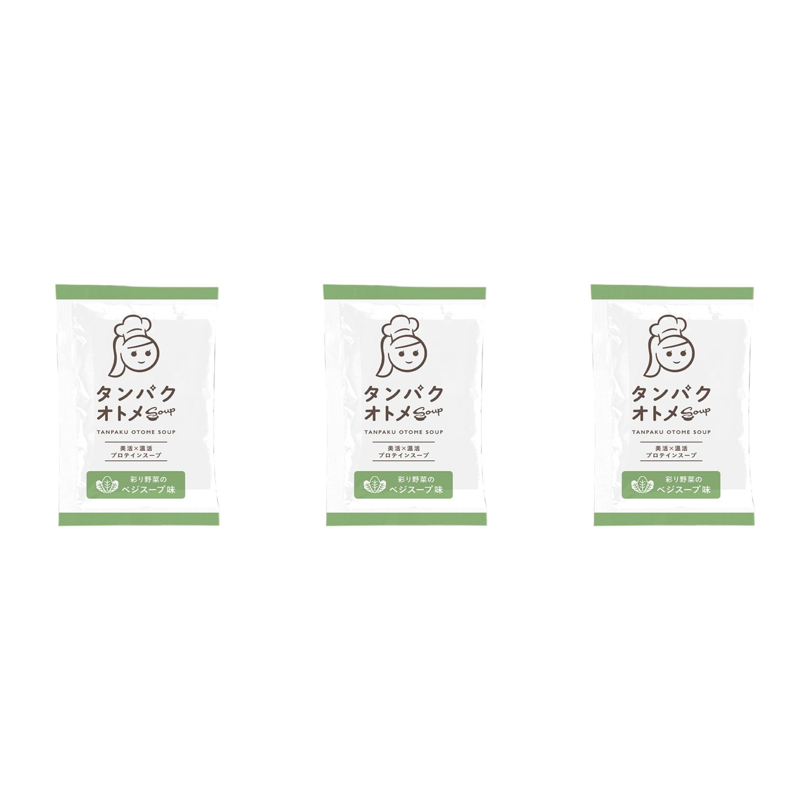 九南サービス タンパクオトメスープ ベジスープ味 15g×3個 プロテイン スープ 美容 健康 ダイエット 朝食 置き換え