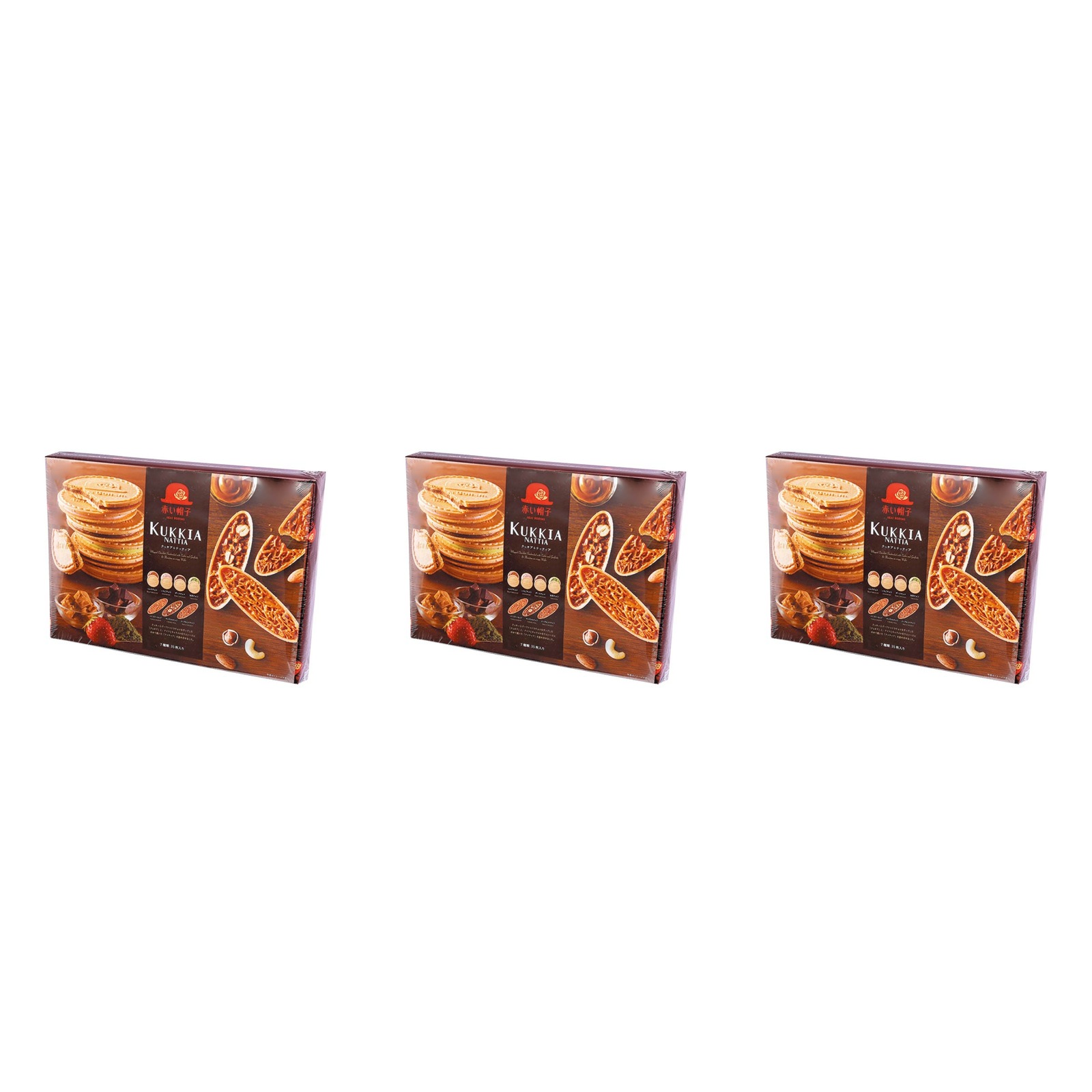 赤い帽子 クッキア＆ナッティア 35枚入×3個 クッキー 焼き菓子 詰め合わせ ギフト 個包装 手土産 贈答用