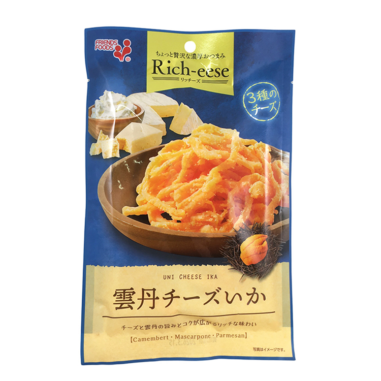 井上食品 Rich-eese(リッチーズ) 雲丹チーズいか 38g×1個 おつまみ チーズ いか 珍味 酒の肴 ウニ 濃厚