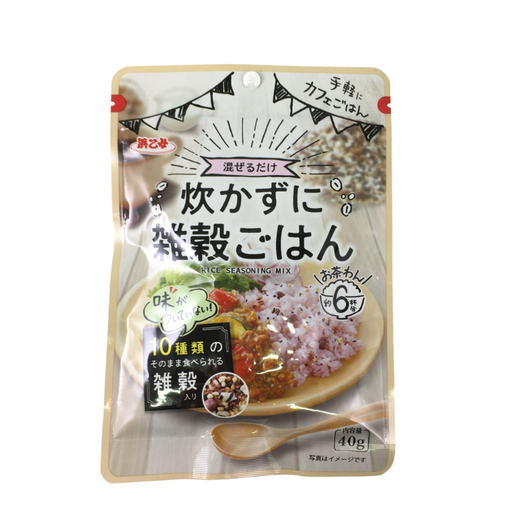 浜乙女 炊かずに雑穀ごはん 40g×1個 雑穀米 混ぜるだけ 健康 ヘルシー 食物繊維 時短 栄養補助