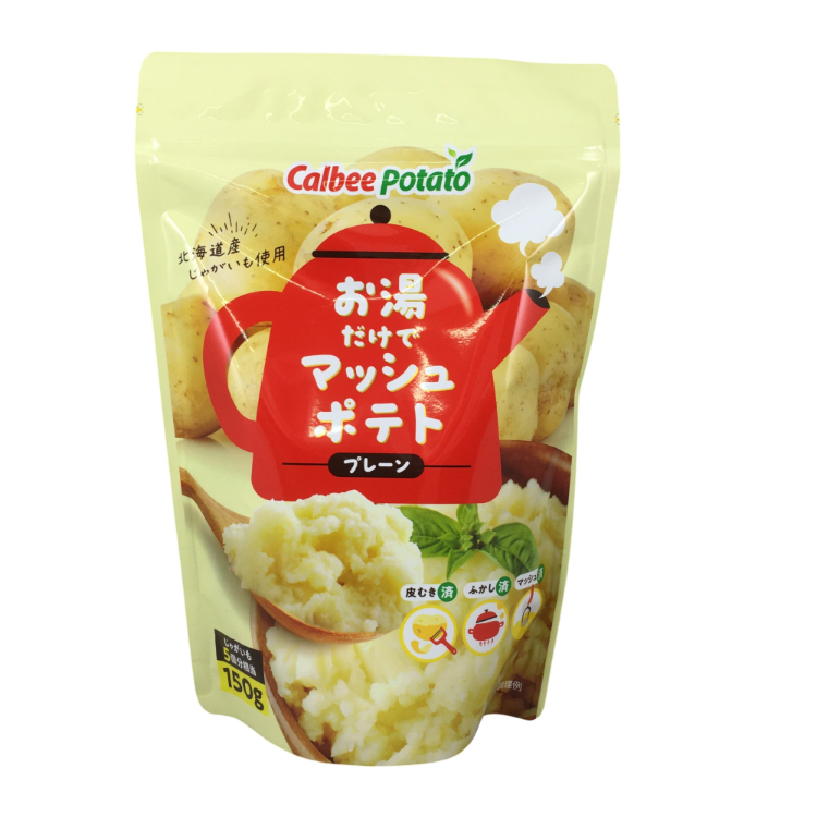 カルビーポテト お湯だけでマッシュポテト プレーン 150g×1個 マッシュポテト ポテトサラダ 時短 離乳食 付け合わせ