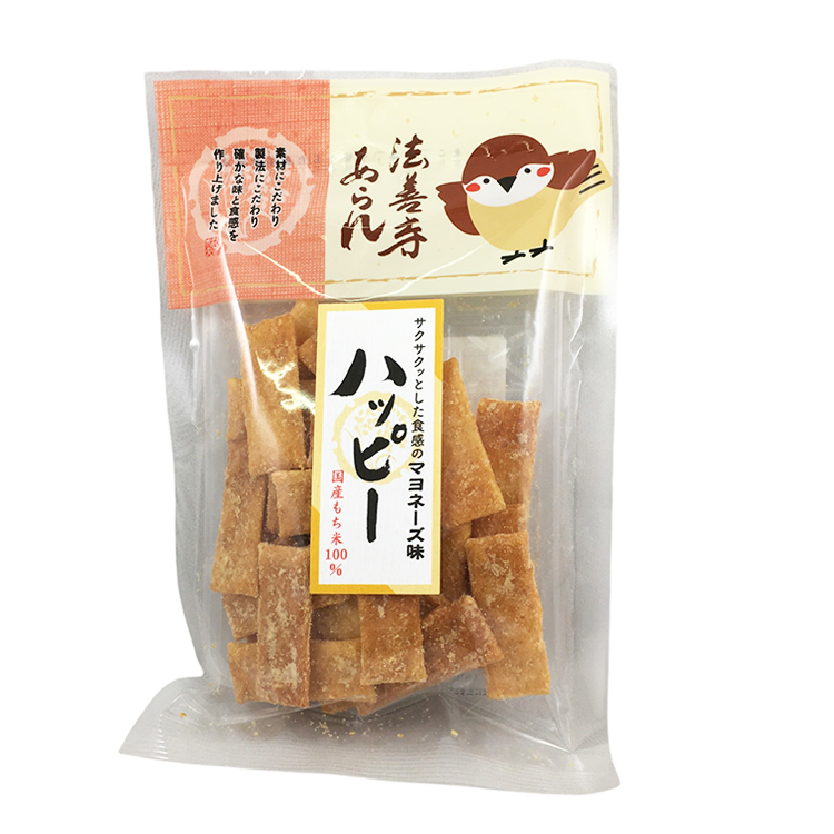 法善寺あられ ふくめちゃんシリーズ ハッピー 50g×1個 あられ おかき 煎餅 おつまみ 詰め合わせ 駄菓子 伝統