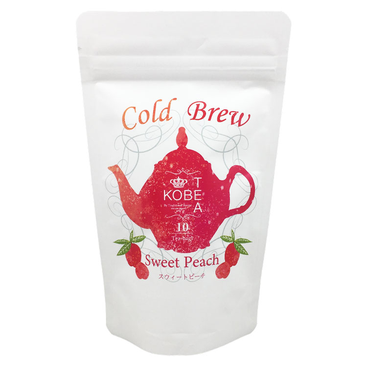 神戸紅茶 KOBE TEA Cold Brew Tea スウィートピーチ 10ティーバッグス 50g×1個 紅茶 ティーバッグ 水出し フレーバーティー ティータイム