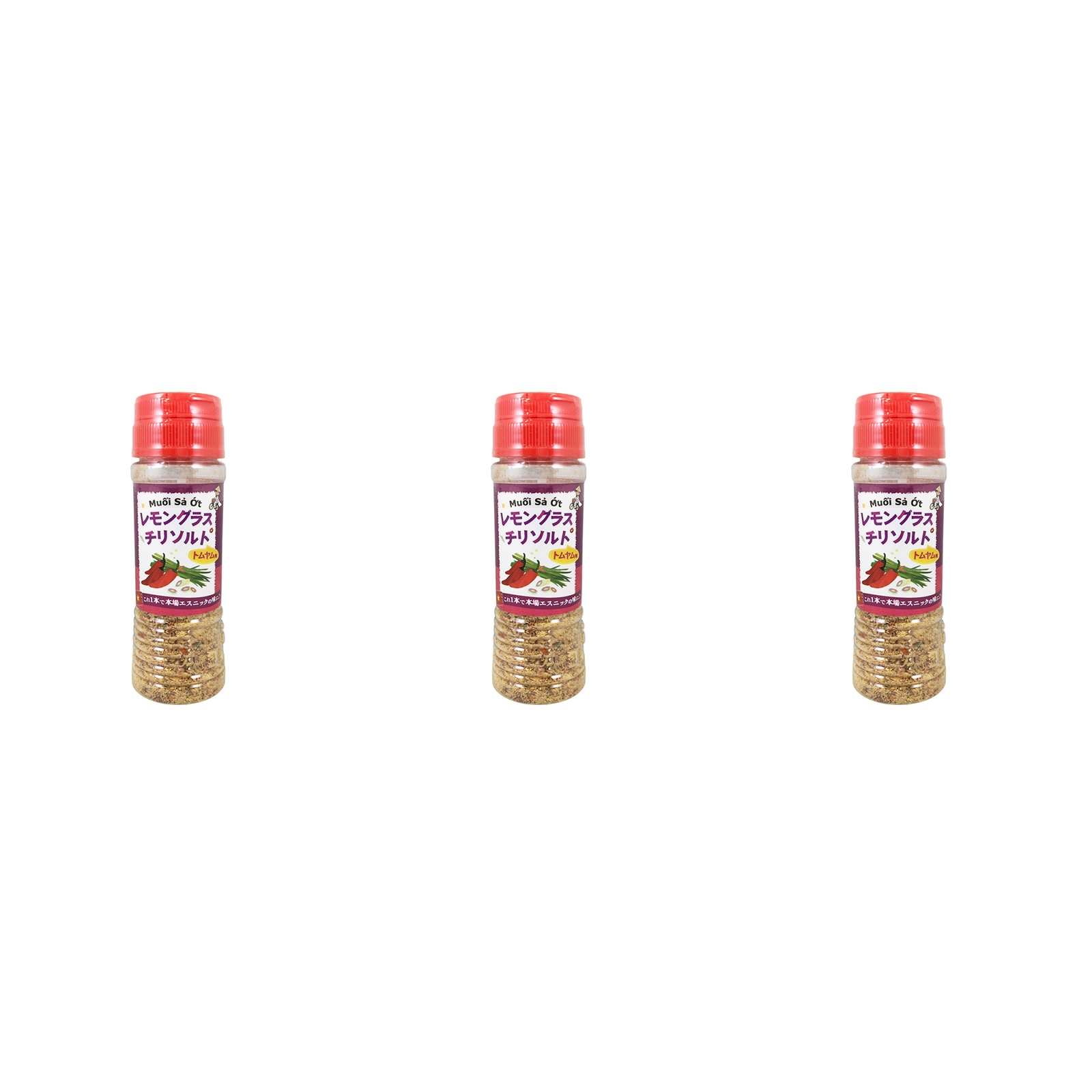 インターフレッシュ グリーン レモングラスチリソルト(トムヤム味) 100g×3個 ハーブ 塩 スパイシー 調味料 エスニック 料理 瓶