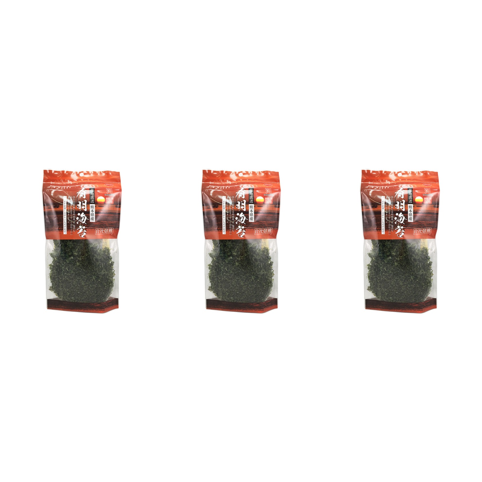 カネリョウ海藻 熊本県産有明海苔 9g×3個 海苔 乾物 ご飯のお供 おにぎり 料理材料 九州産 詰め合わせ