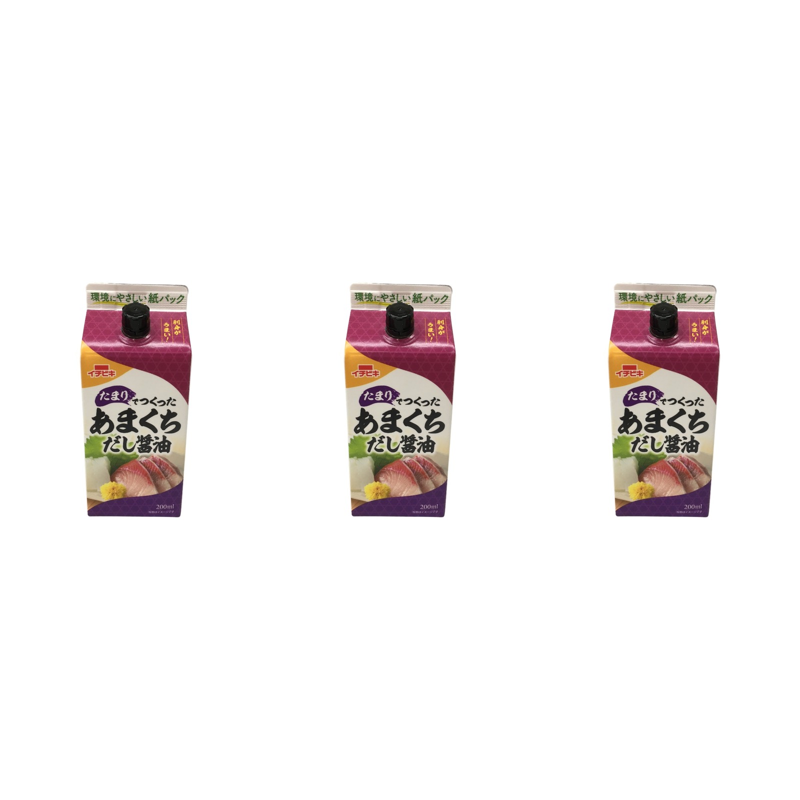 イチビキ たまりでつくったあまくちだし醤油 200ml×3個 だし醤油 たまり 甘口 煮物 麺類 卓上 調味料
