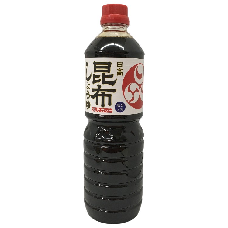 福山醸造 トモエ 日高昆布しょうゆ 旨だし釜茹製法 塩分9％ 1L×1個 だし醤油 昆布 減塩 煮物 麺類 料理 調味料