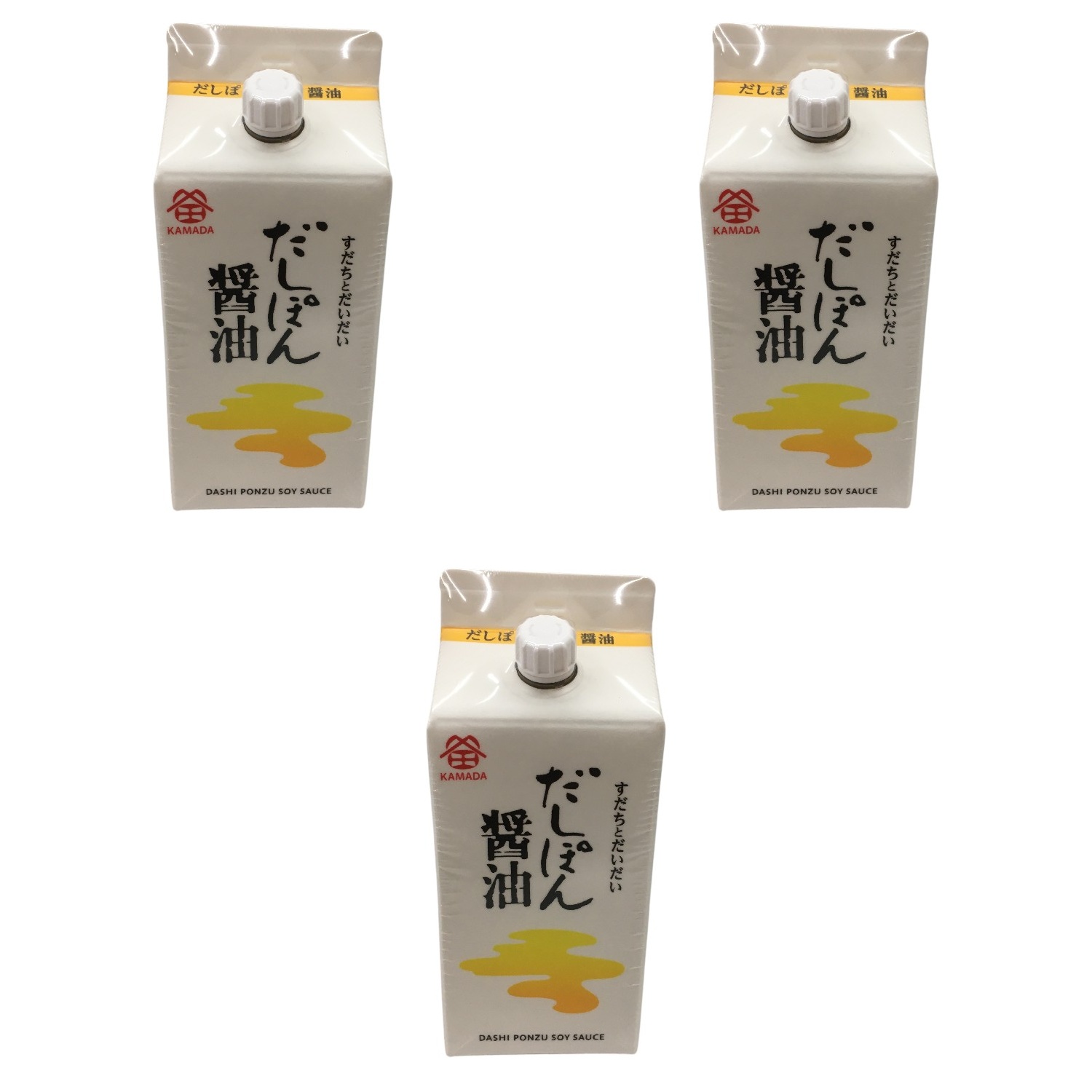 鎌田醤油 だしぽん醤油 (すだちとだいだい) 200ml×3個 ぽん酢 柑橘 だし 鍋 豆腐 卓上 調味料