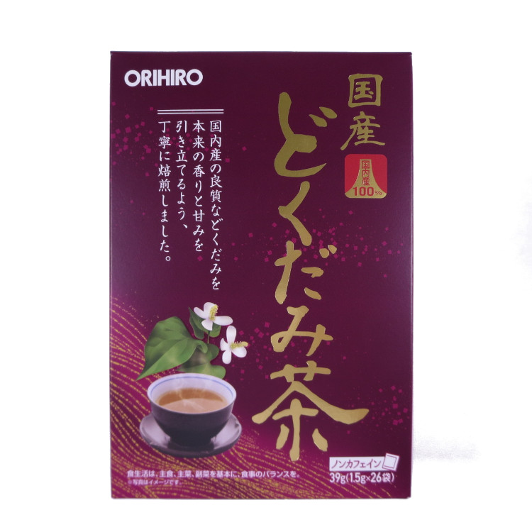 オリヒロ 国産どくだみ茶 39g×1個 どくだみ茶 健康茶 ティーバッグ 飲料 ノンカフェイン 栄養補給