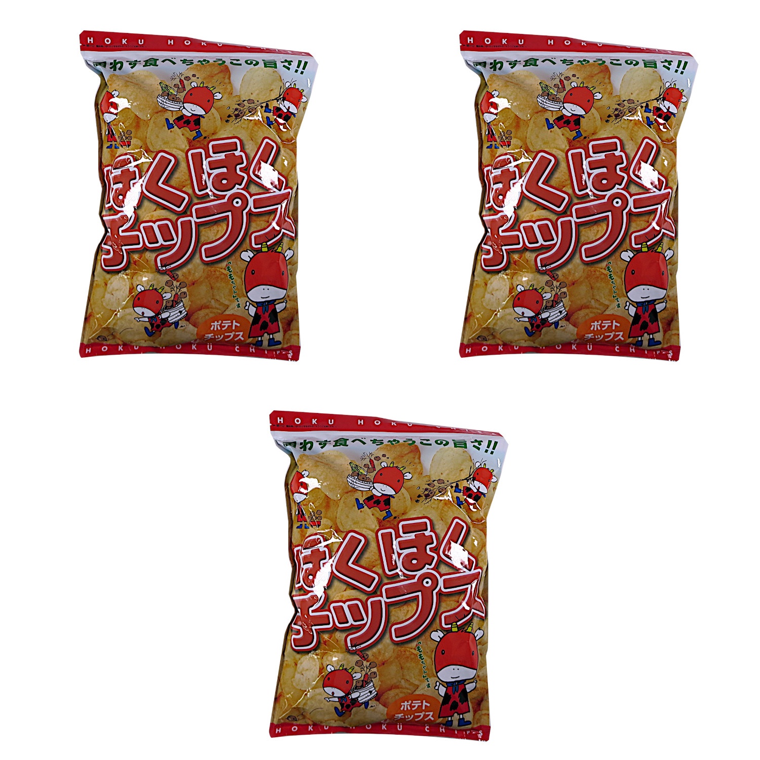 深川油脂工業 北海道 ほくほくポテトチップス 420g×3個 ポテトチップス お菓子 スナック 北海道土産 大容量 贈り物