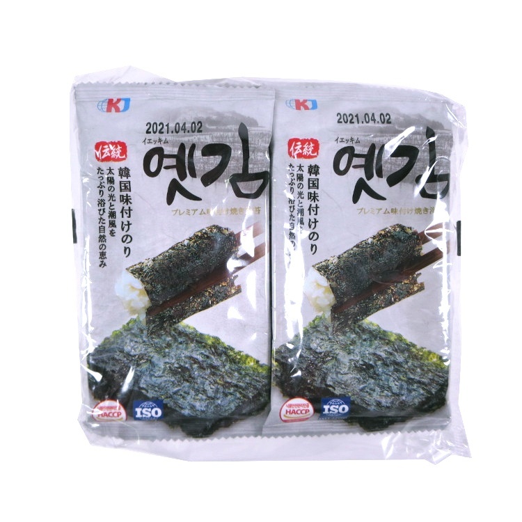 韓国味付けのり 8枚×10袋 ニ?ユ?ー?ジ?ャ?パ?ン?フ?ー?ド?コ?ー?ポ?レ?ー?シ?ョ?ン?×1個 韓国海苔 おつまみ ご飯のお供 小分け 惣菜 乾物 弁当