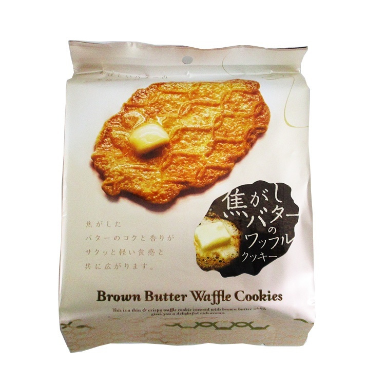 MDホールディングス 焦がしバターのワッフルクッキー 8枚×1個 焼き菓子 おやつ デザート 贈り物 個包装 ティータイム 菓子