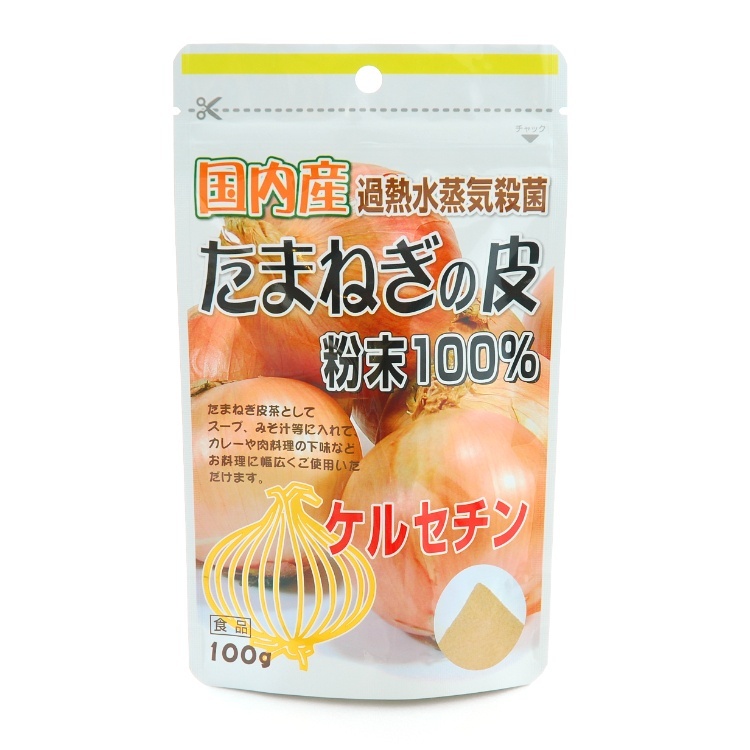 ユニマットリケン 国内産 たまねぎの皮 粉末100% 100g×1個 健康食品 粉末 料理材料 ケルセチン 飲料 美容 ティータイム