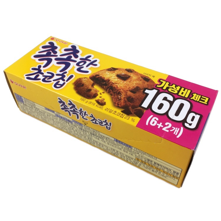 オリオン ソフトチョコチップクッキー 160g×1個 お菓子 クッキー チョコチップ 韓国 輸入菓子 焼き菓子 スイーツ