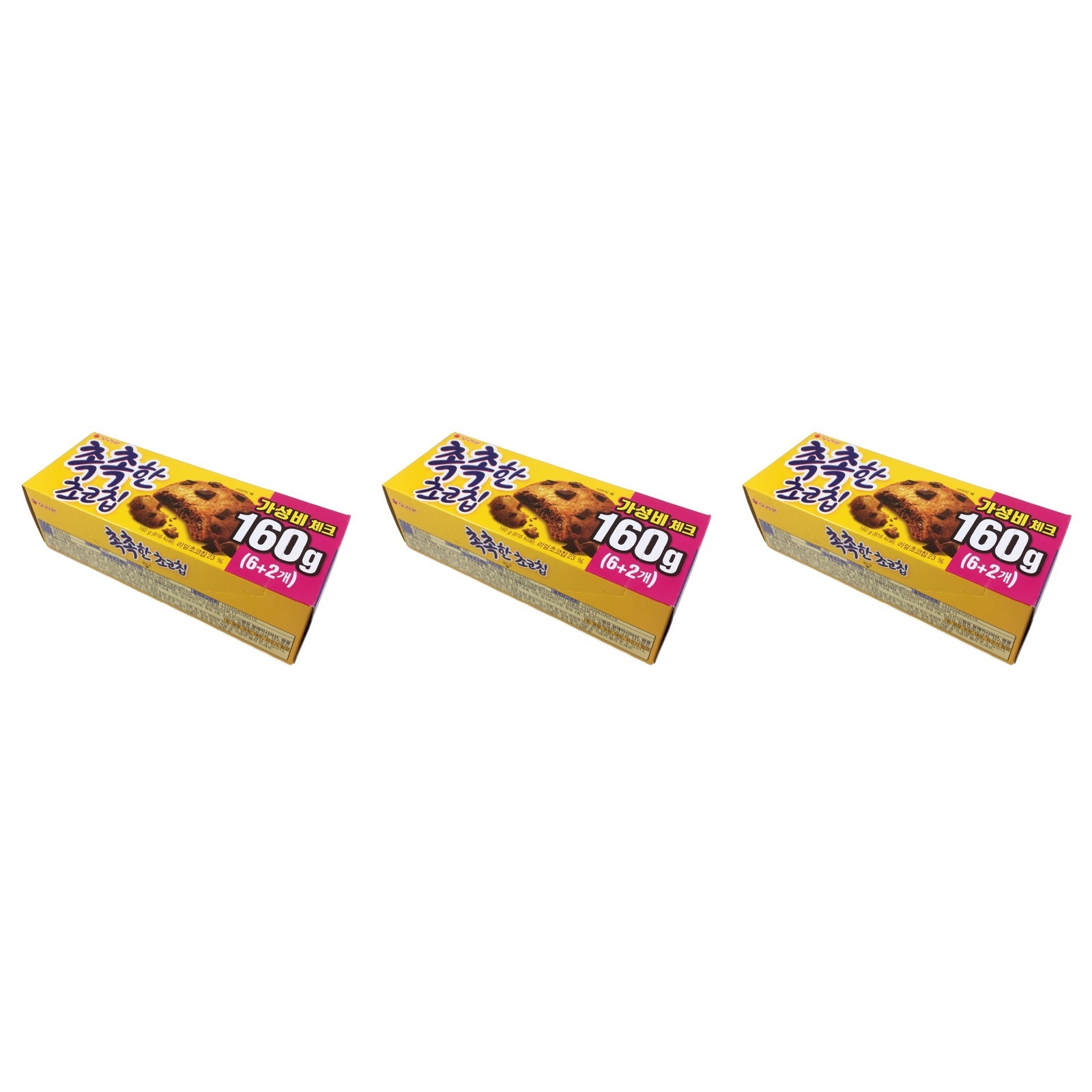 オリオン ソフトチョコチップクッキー 160g×3個 お菓子 クッキー チョコチップ 韓国 輸入菓子 焼き菓子 スイーツ