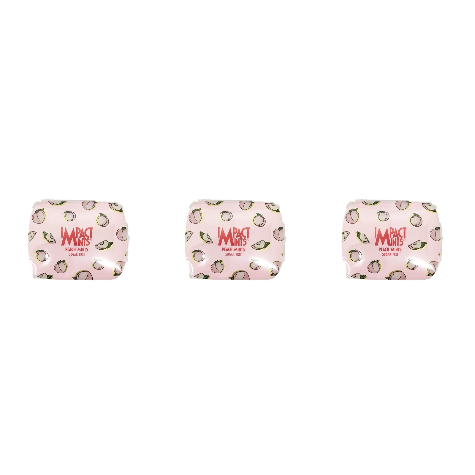 インパクトミント ピーチミント 14g×3個 タブレット ミント 清涼菓子 桃 ドイツ 輸入菓子 缶