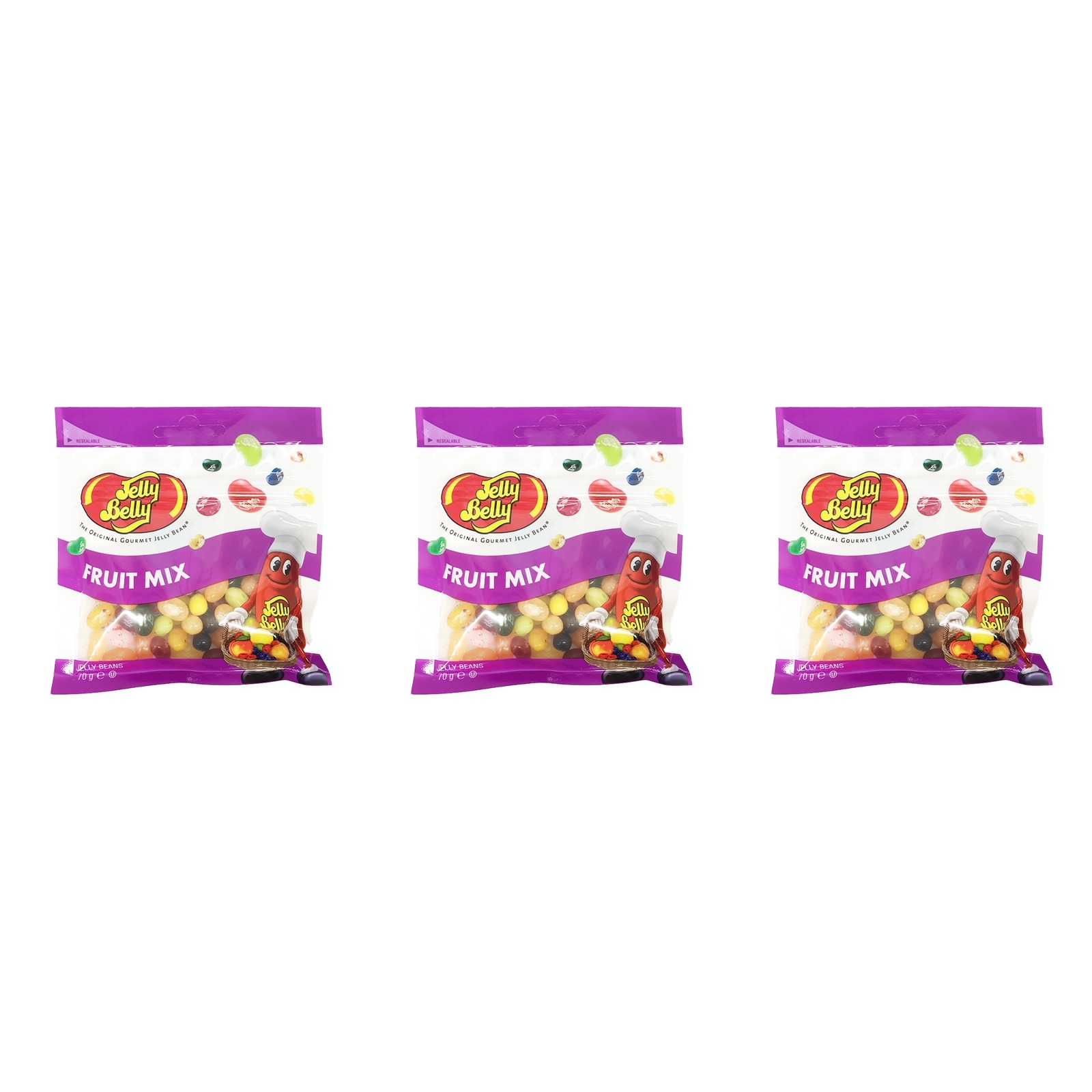 Jelly Belly（ジェリーベリー ）フルーツミックス 70g×3個 お菓子 ジェリービーンズ フルーツ アメリカ スイーツ おやつ