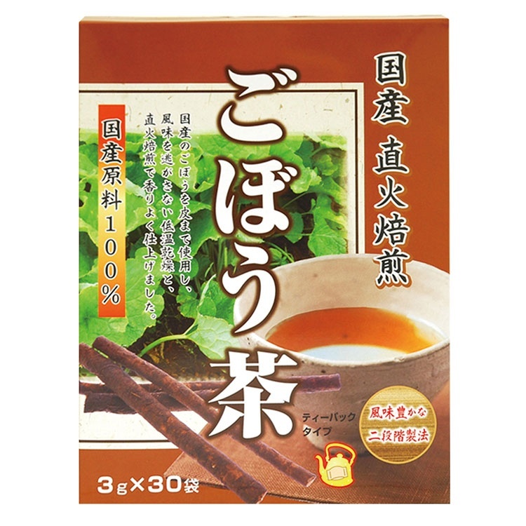 ユニマットリケン 国産 直火焙煎 ごぼう茶 90g×1個 お茶 健康茶 ごぼう茶 国産 ティーバッグ ノンカフェイン 美容