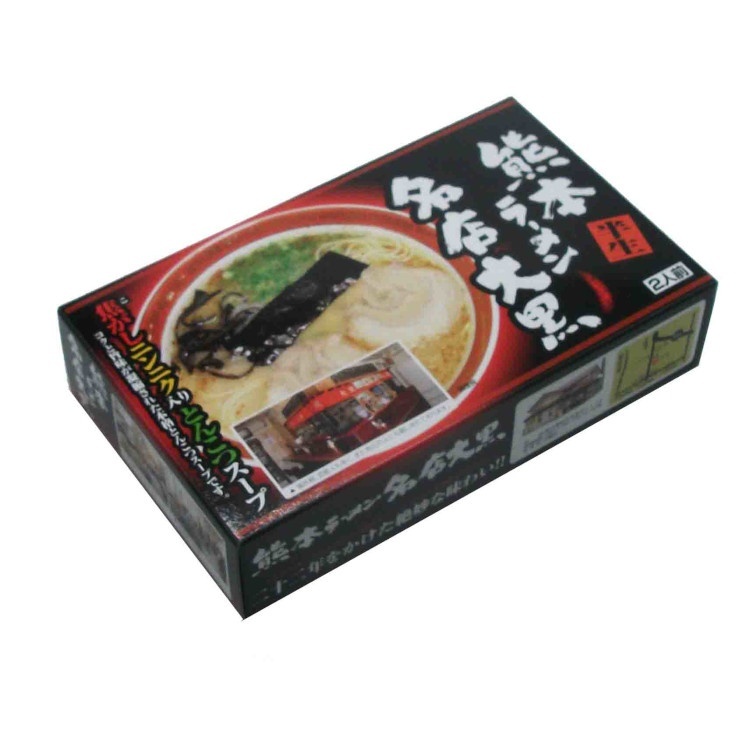 アイランド食品 熊本ラーメン名店大黒 320g(2食入り)×1個 豚骨味 麺類 ご当地グルメ 有名店 昼食 生麺 黒マー油