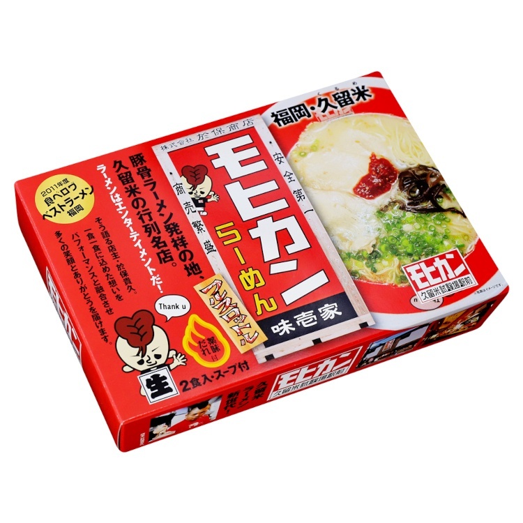 久保田麺業 福岡・久留米モヒカンらーめん味壱家 304g(2食入り)×1個 豚骨味 麺類 ご当地グルメ 有名店 昼食 生麺 九州