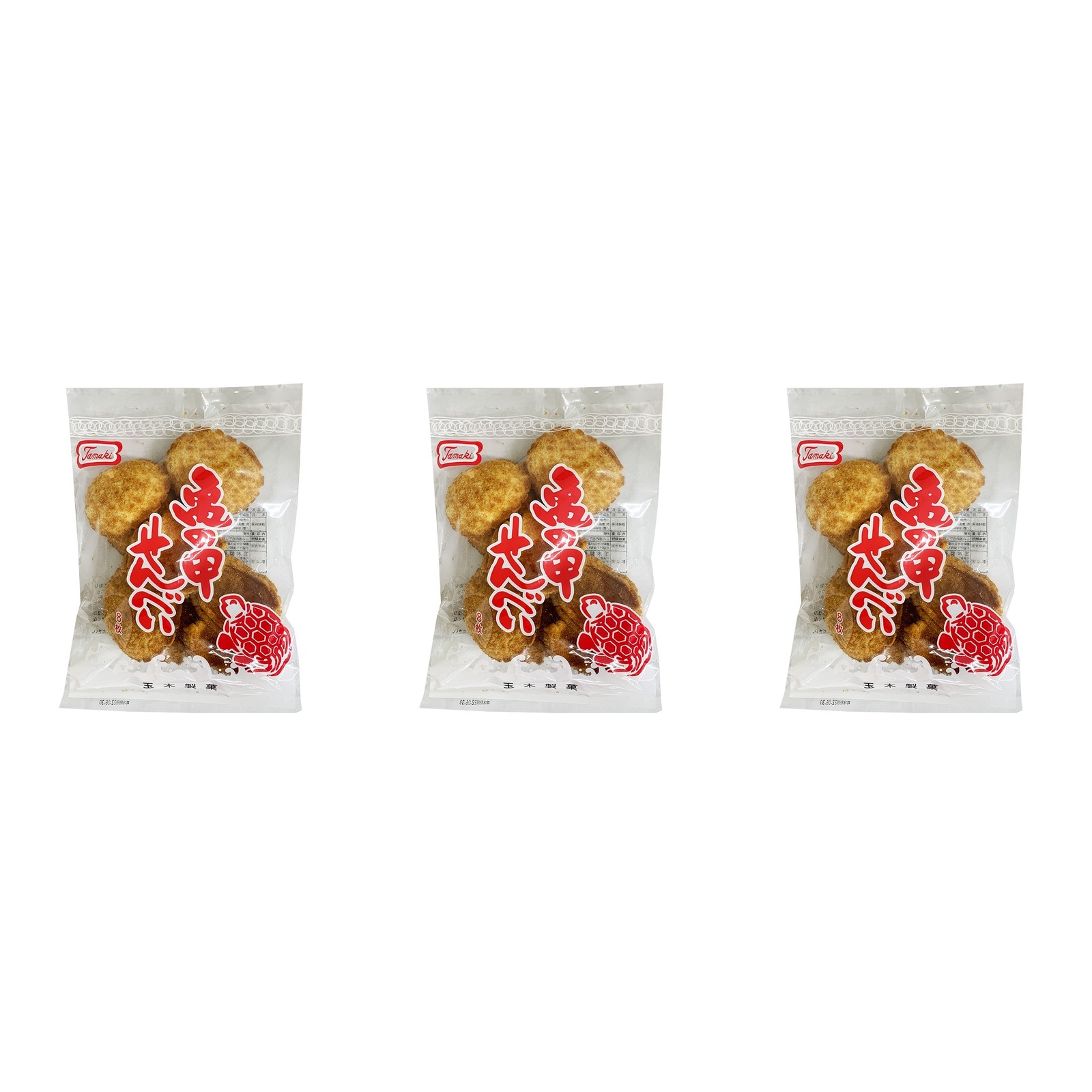 玉木製菓 亀の甲せんべい 8枚×3個 沖縄 お菓子 煎餅 駄菓子 懐かしい 揚げ菓子 お土産