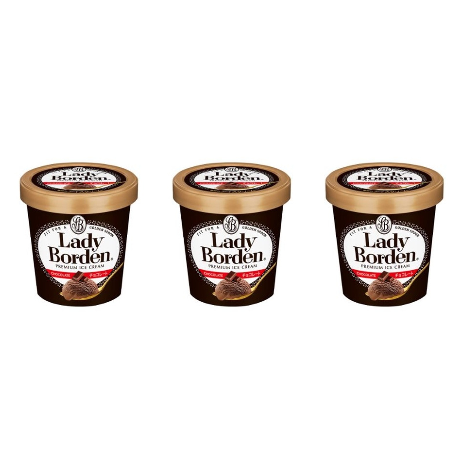 ロッテ レディーボーデン パイント チョコレート 470ml×3個 冷凍 アイスクリーム チョコ 大容量 デザート ファミリーサイズ