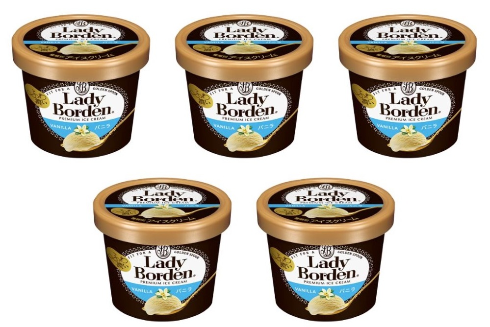 ロッテ レディーボーデン ミニ バニラ 120ml×5個 冷凍 アイスクリーム バニラ デザート カップ 濃厚 個食