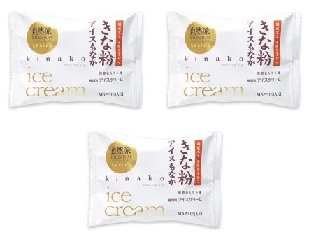 松崎冷菓工業 自然派PREMIUM きな粉アイスもなか 100ml×3個 冷凍 モナカ 黄粉 黒蜜 伝統 老舗 素朴 香ばしい