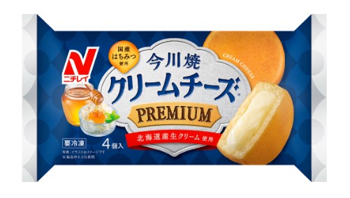 ニチレイ 今川焼 クリームチーズプレミアム 4個入り×1個 冷凍 大判焼き チーズ 濃厚 軽食 朝食 デザート 贅沢