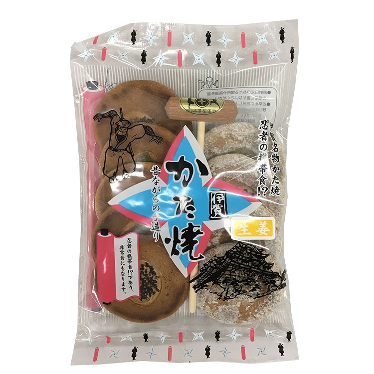 小澤製菓 かたやき生姜ＭＩＸ 9枚入り×1個 菓子 伝統 伊賀土産 煎餅 堅焼き 保存食 贈り物