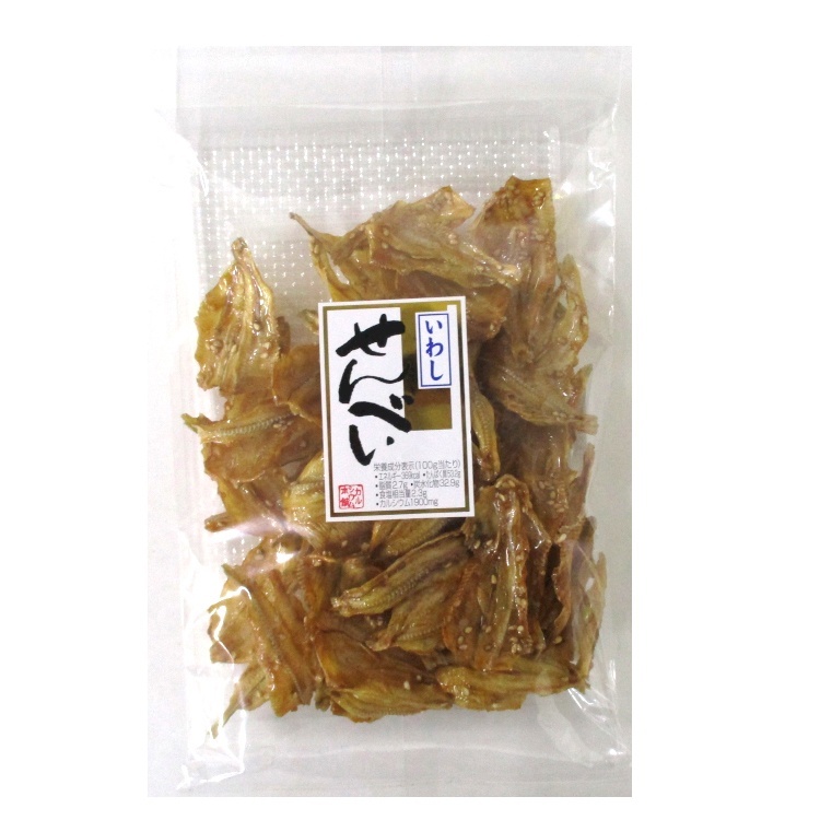 ふじや 焼きいわしせんべい 85g×1個 珍味 おつまみ 魚介 乾物 骨せんべい カルシウム お菓子