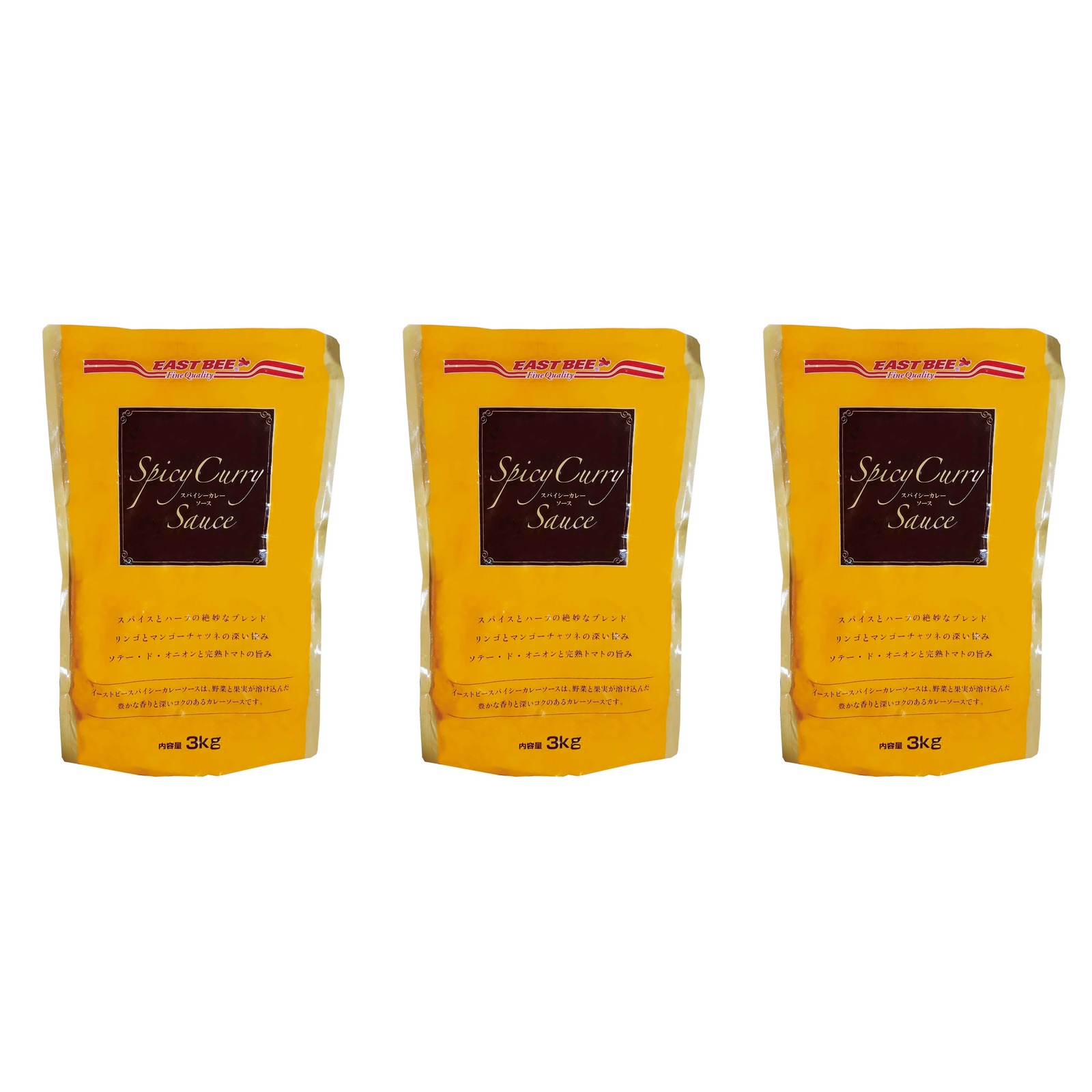 スパイシーカレーソース 3kg E?B?×3個 液体カレー トッピング カツカレー 辛味 業務向 万能ソース