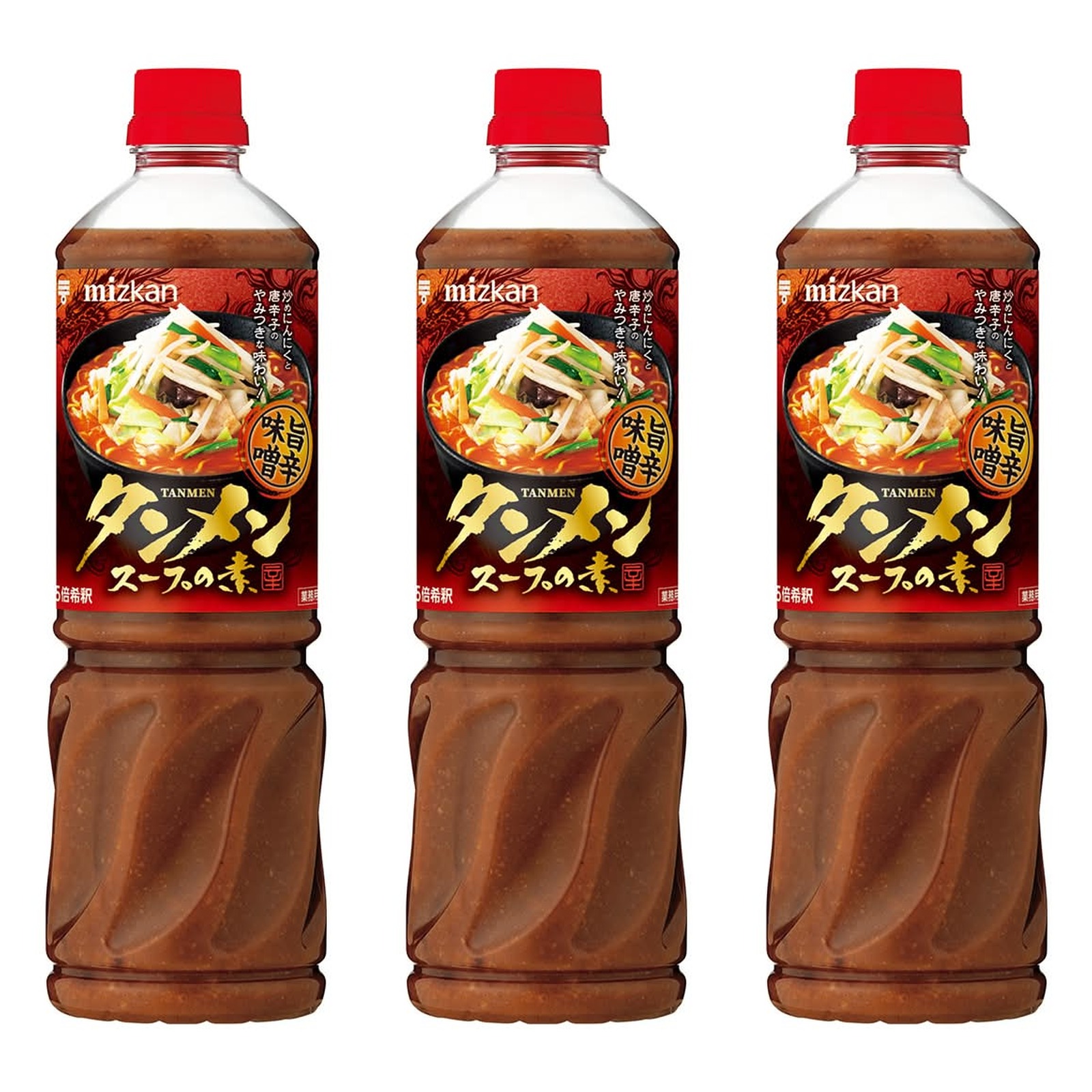 タンメンスープの素 旨辛味噌 1130g ミ?ツ?カ?ン?×3個 味噌ラーメン 辛口 液体スープ 麺類 飲食店 徳用 料理