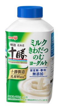 明治 北海道十勝ミルクきわだつのむヨーグルト 400g×1個 冷蔵 のむヨーグルト パック ミルク 家族 大容量 濃厚 乳酸菌