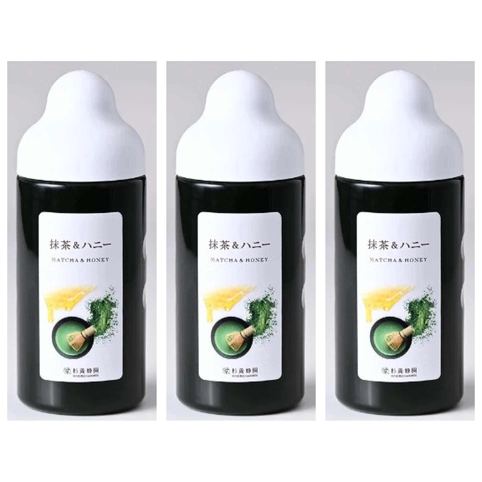 杉養蜂園 抹茶&amp;ハニー500g×3個 はちみつ 国産 人気 美味 いちご 蜜 シロップ