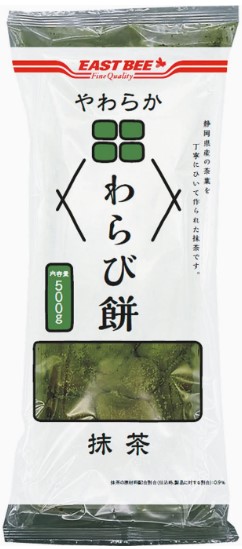 EASTBEE やわらかわらび餅（抹茶） 500g 冷凍×1個 デザート 大容量 洋菓子 茶菓子