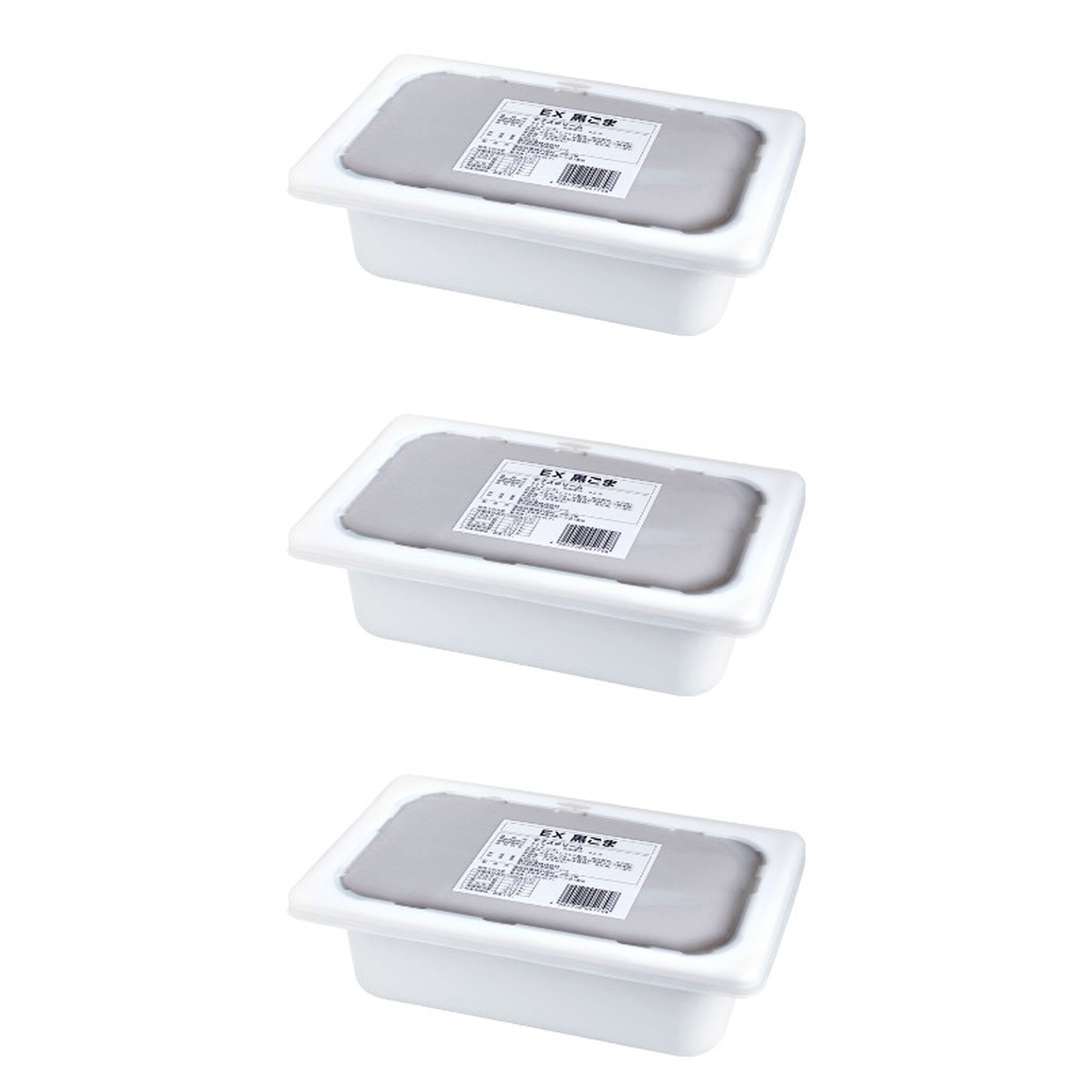 森永乳業 EX 黒ゴマアイスクリーム 2L×3個 冷凍デザート 大容量 洋菓子 コク 濃厚