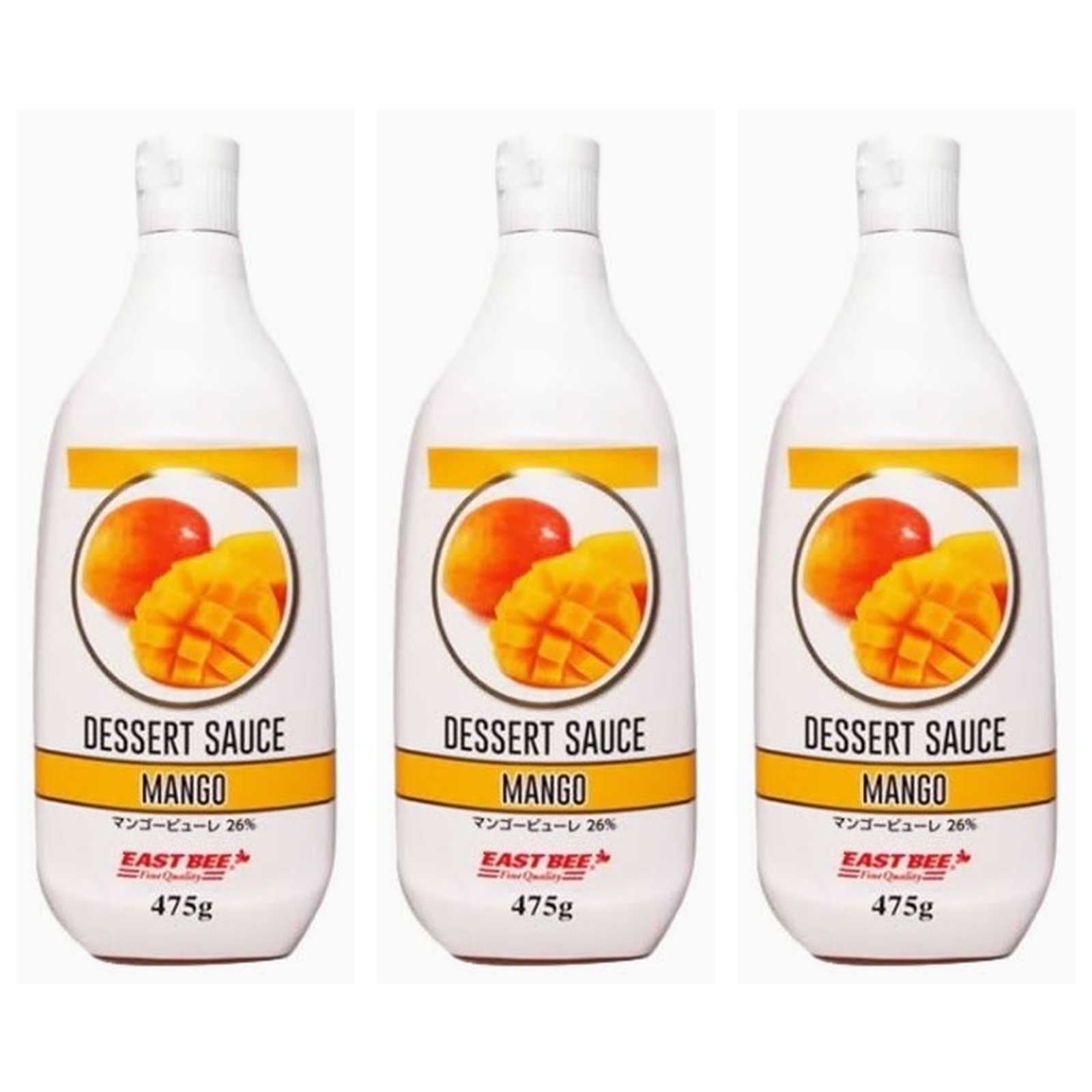 EASTBEE デザートソース マンゴー 475g×3個 トッピング ヨーグルト アイスクリーム シリアル