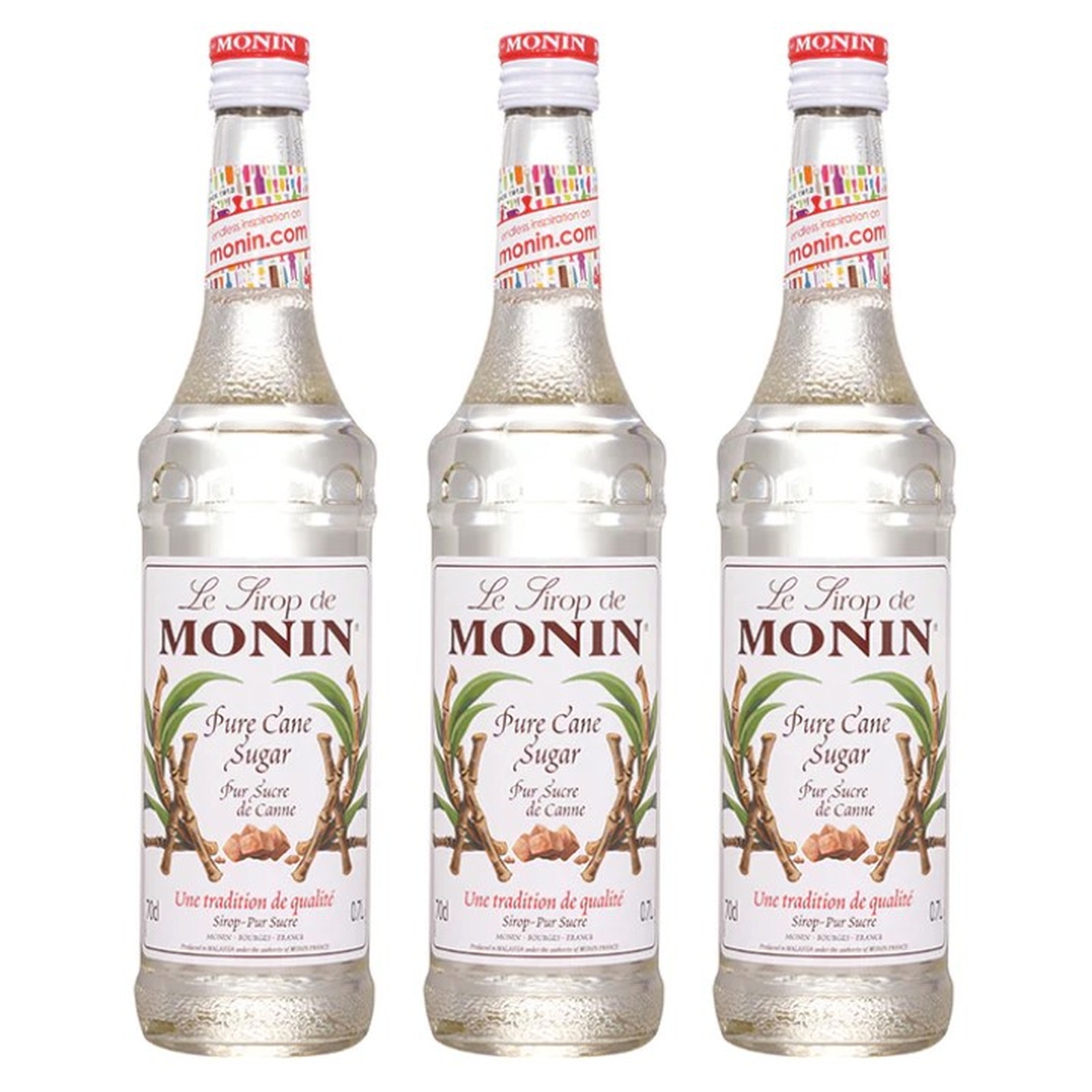 モナン シロツプ シュガー 700ml×3個 なめらか ドリンク ジュース