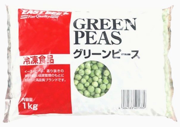EASTBEE グリーンピース 1kg×1個 冷凍野菜 カット野菜 冷凍 大容量 バラ凍結 常備野菜 便利