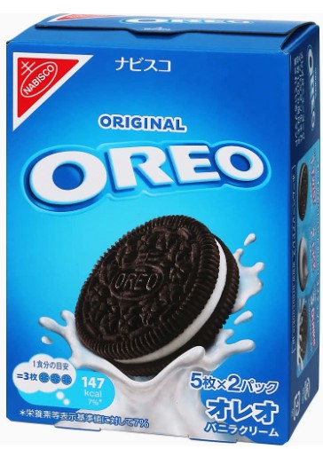 ナビスコ オレオ クッキー - バニラクリーム 5枚×2パック入×1個 お菓子 スナック菓子 チップス おれお おやつ ほろ苦い