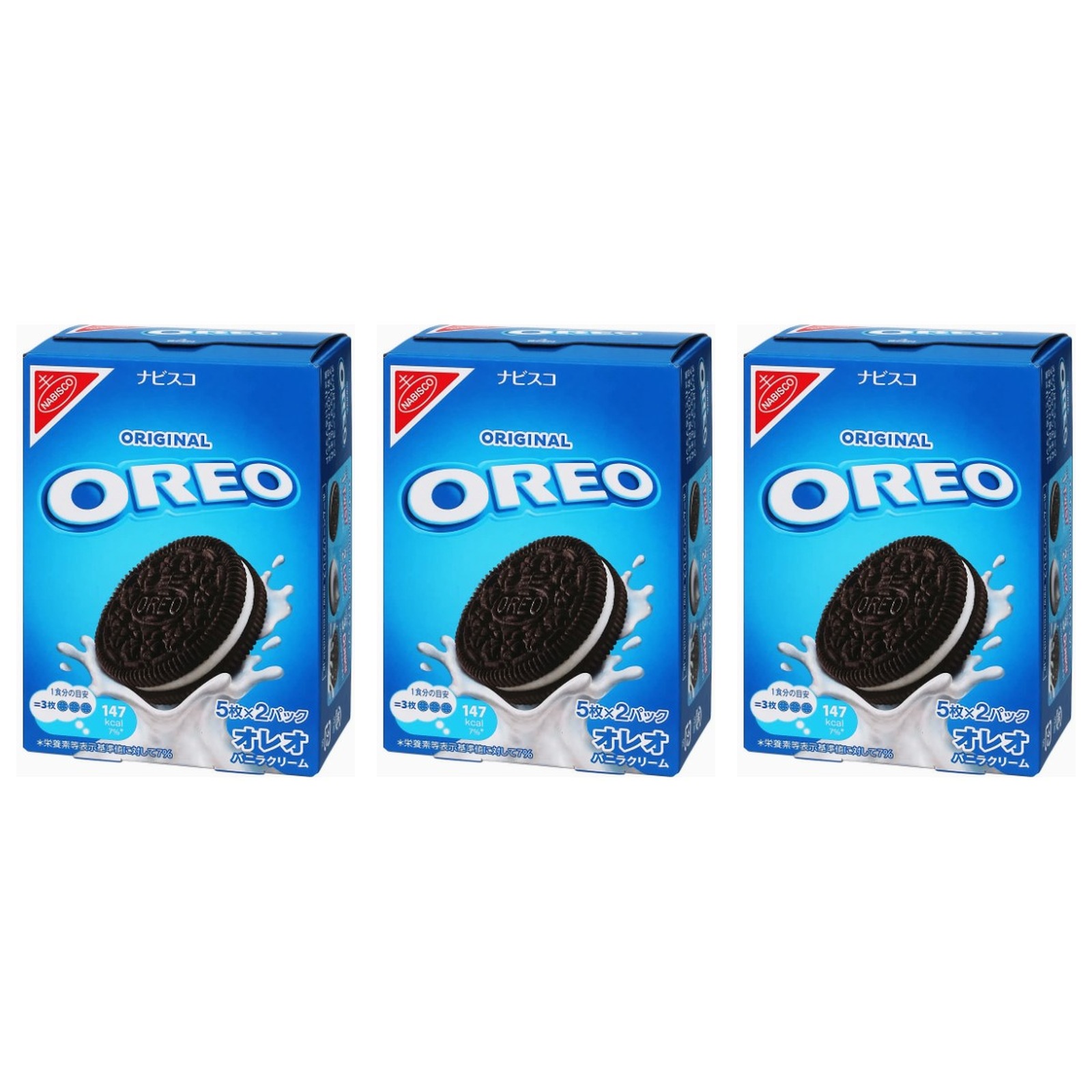 ナビスコ オレオ クッキー - バニラクリーム 5枚×2パック入×3個 お菓子 スナック菓子 チップス おれお おやつ ほろ苦い