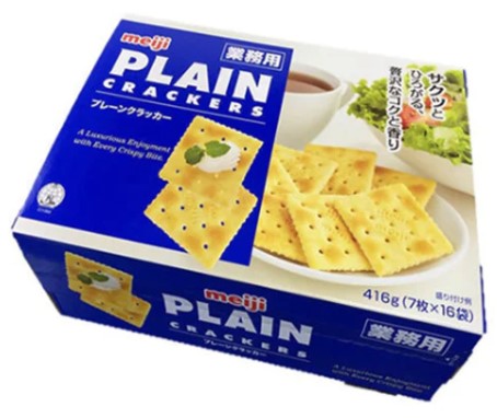 明治 プレーン クラッカー 416g(7枚×16袋入)×1個 お菓子 スナック菓子 チップス サクサク おやつ リッツ