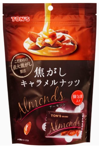 東洋ナッツ食品 焦がしキャラメルナッツ アーモンド 105g×1個 お菓子 スナック菓子 素朴 サクサク ナッツ おやつ