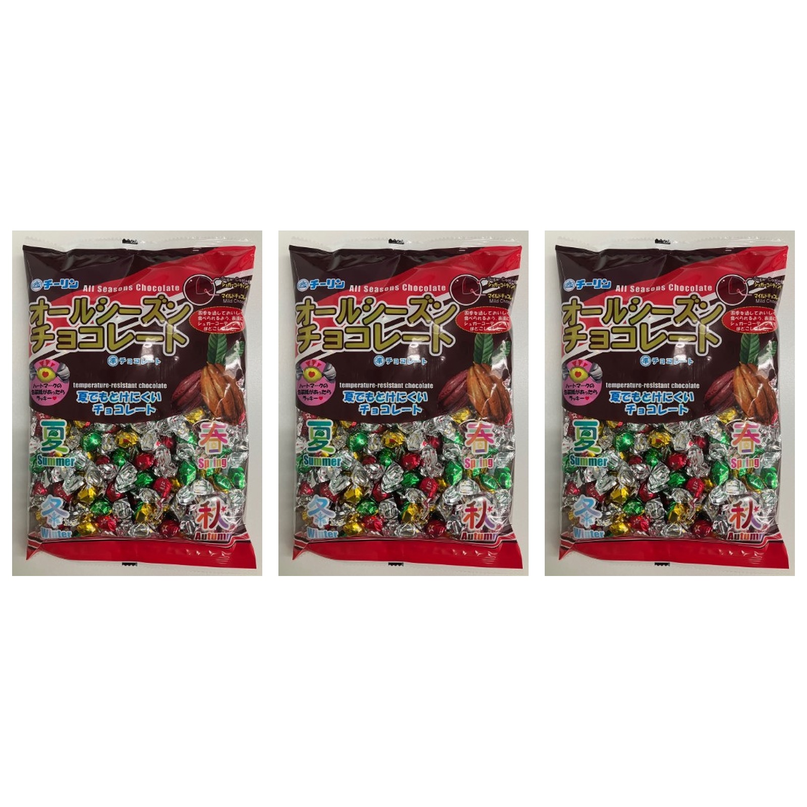 チーリン製菓 オールシーズンチョコ 300g×3個 お菓子 スナック菓子 チップス 大容量 個包装 おやつ