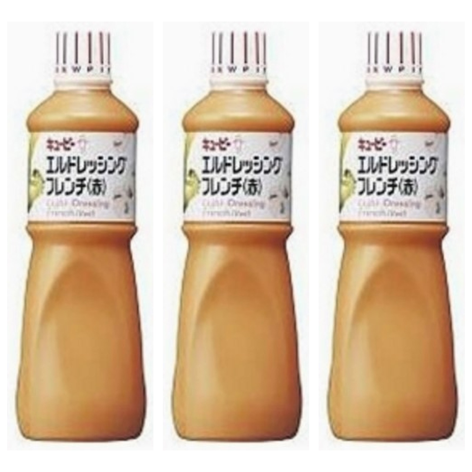 キューピー エルドレッシングフレンチ(赤) 1L×3個 サラダ 濃厚 簡単調理 大容量