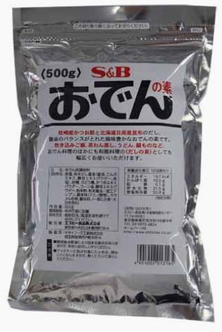Ｓ＆Ｂ おでんの素 500g×1個 出汁 芳醇 香り高い