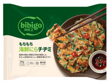 bibigo もちもち海鮮にらチヂミ 210g×1個 冷凍 ちぢみ 韓国料理 おかず レンジフード