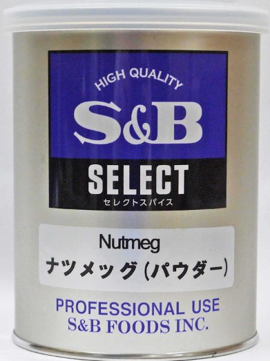ナツメグＭ缶 225g S B×1個 スパイス 調味料 業務用 大容量