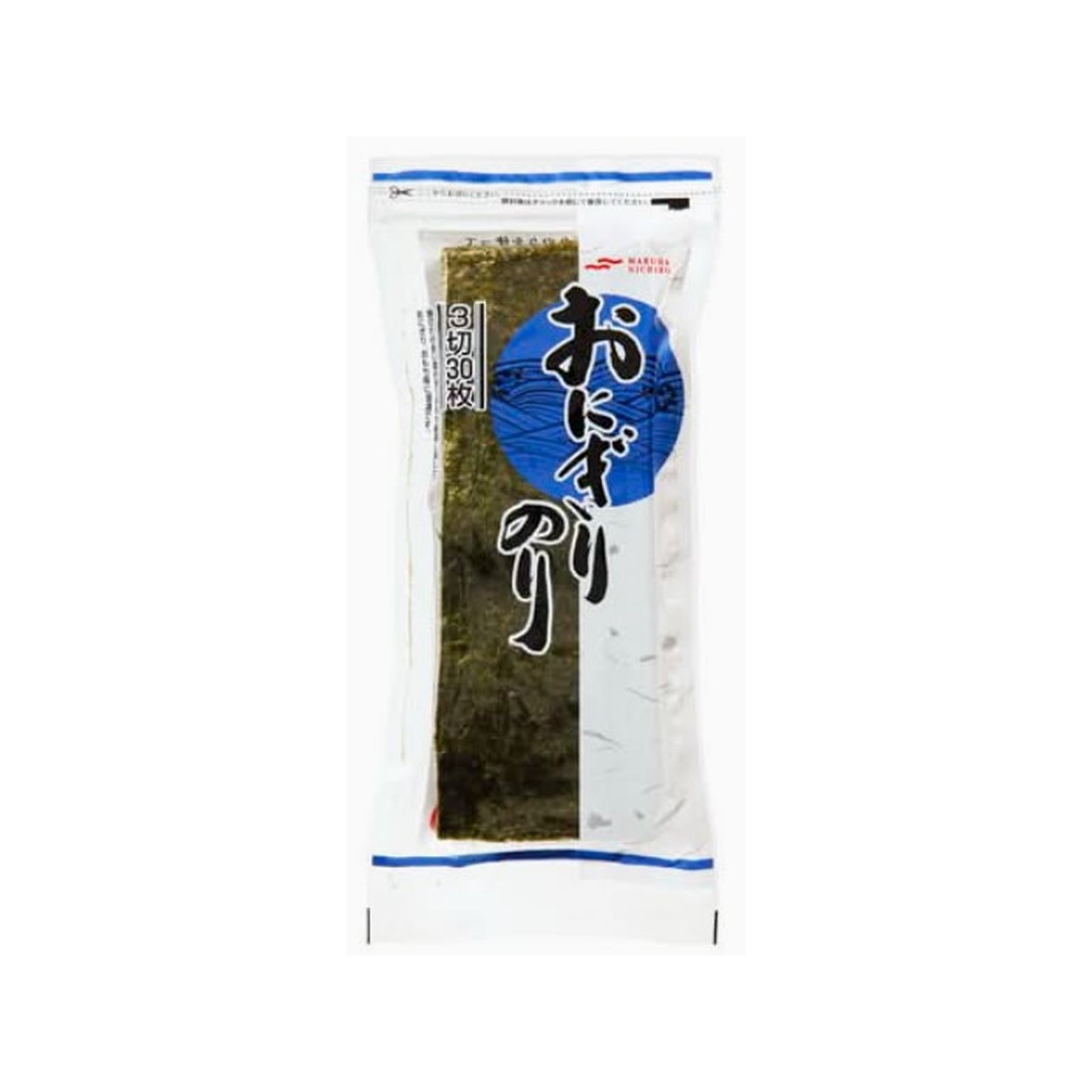 マルハN おにぎり海苔３切れ（T） 30枚×1個 乾物 海苔 ご飯のお供